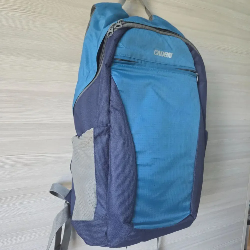 Caden Camera Backpack DSLR/SLR Bag Lightweight Padded Straps Blue Travel Outdoor